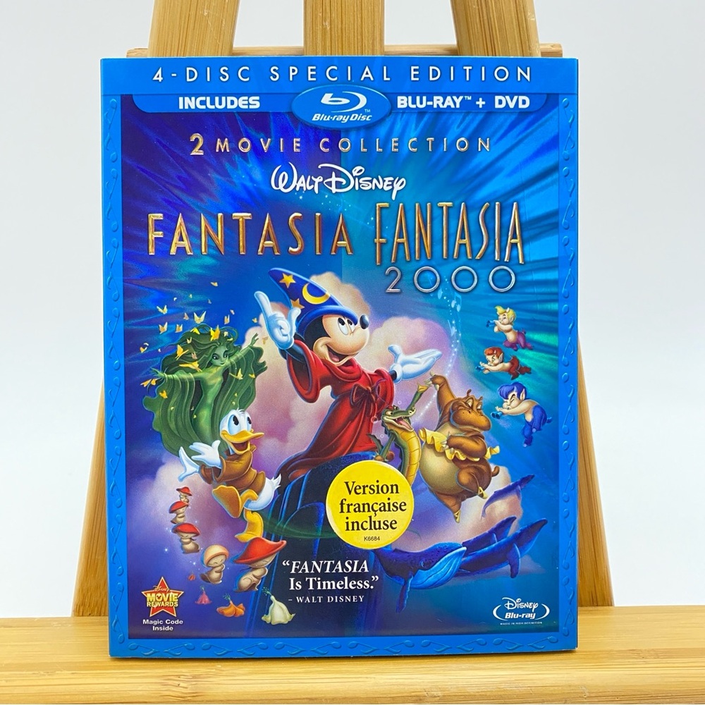 Disney Fantasia & Fantasia 2000 Blu-ray + DVD Combo 4-Disc Special Edition